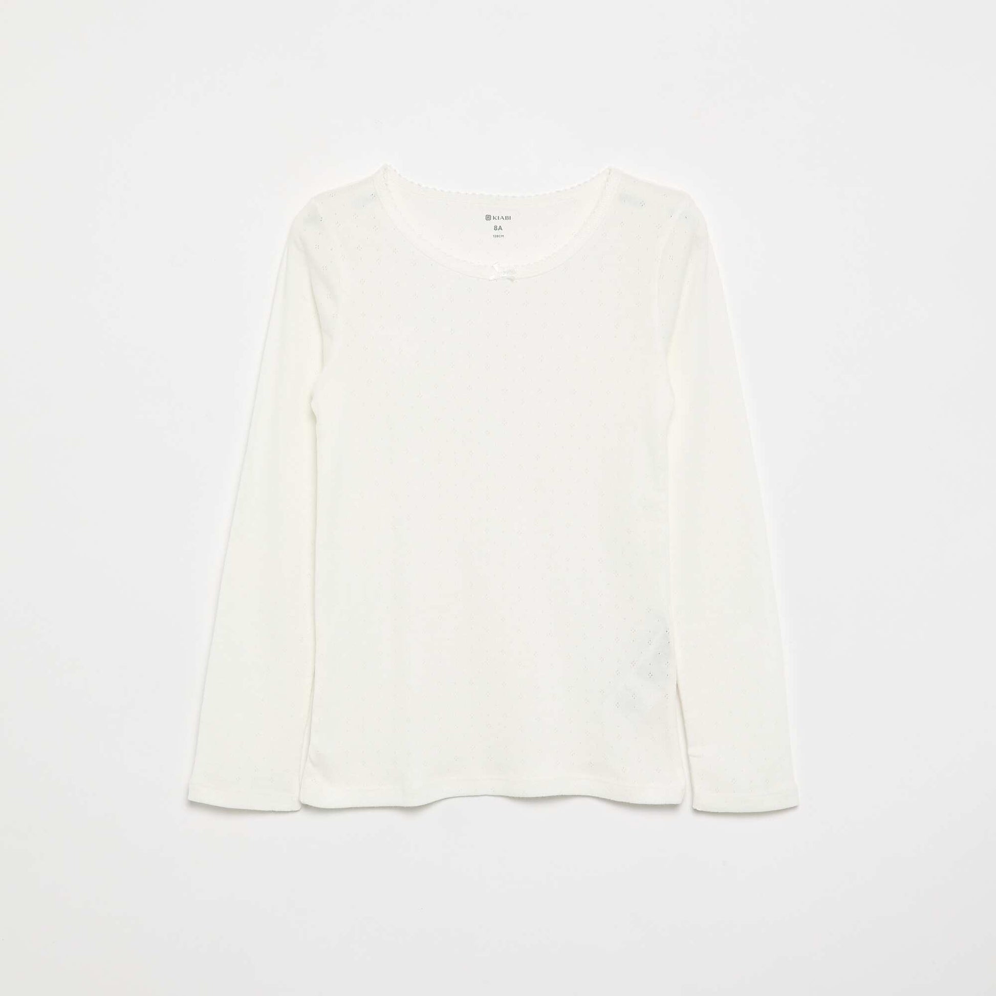 T-shirts en maille pointelle - Lot de 2 BEIGE