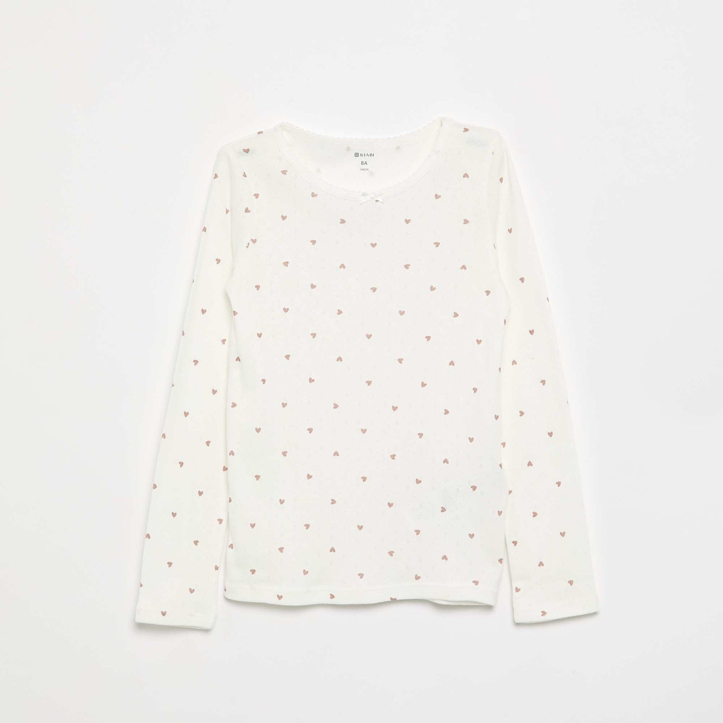T-shirts en maille pointelle - Lot de 2 BEIGE