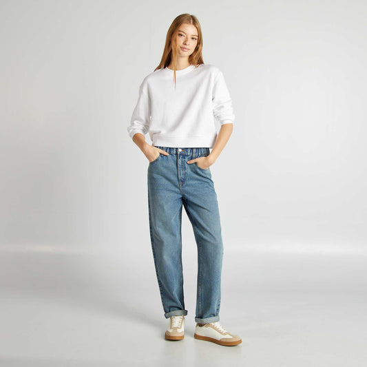 Jean paperbag Bleu
