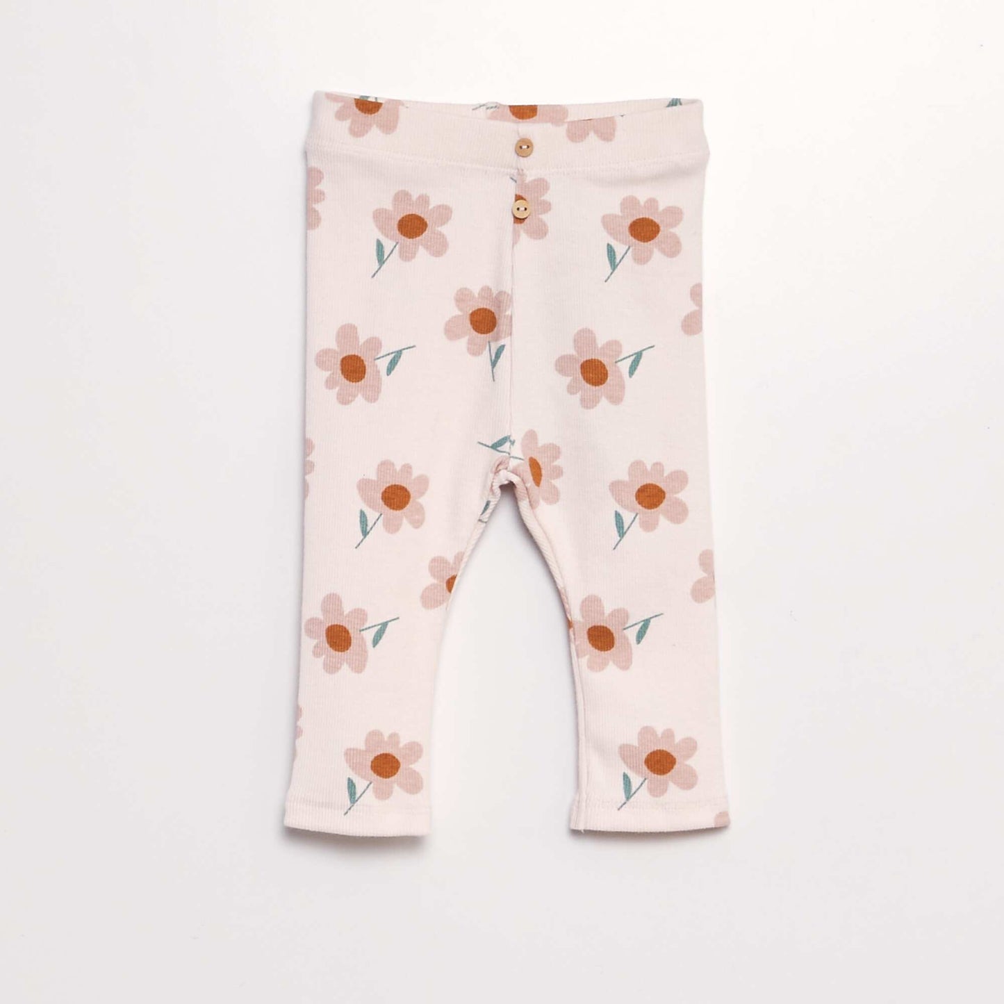 Legging long à motif Rose clair