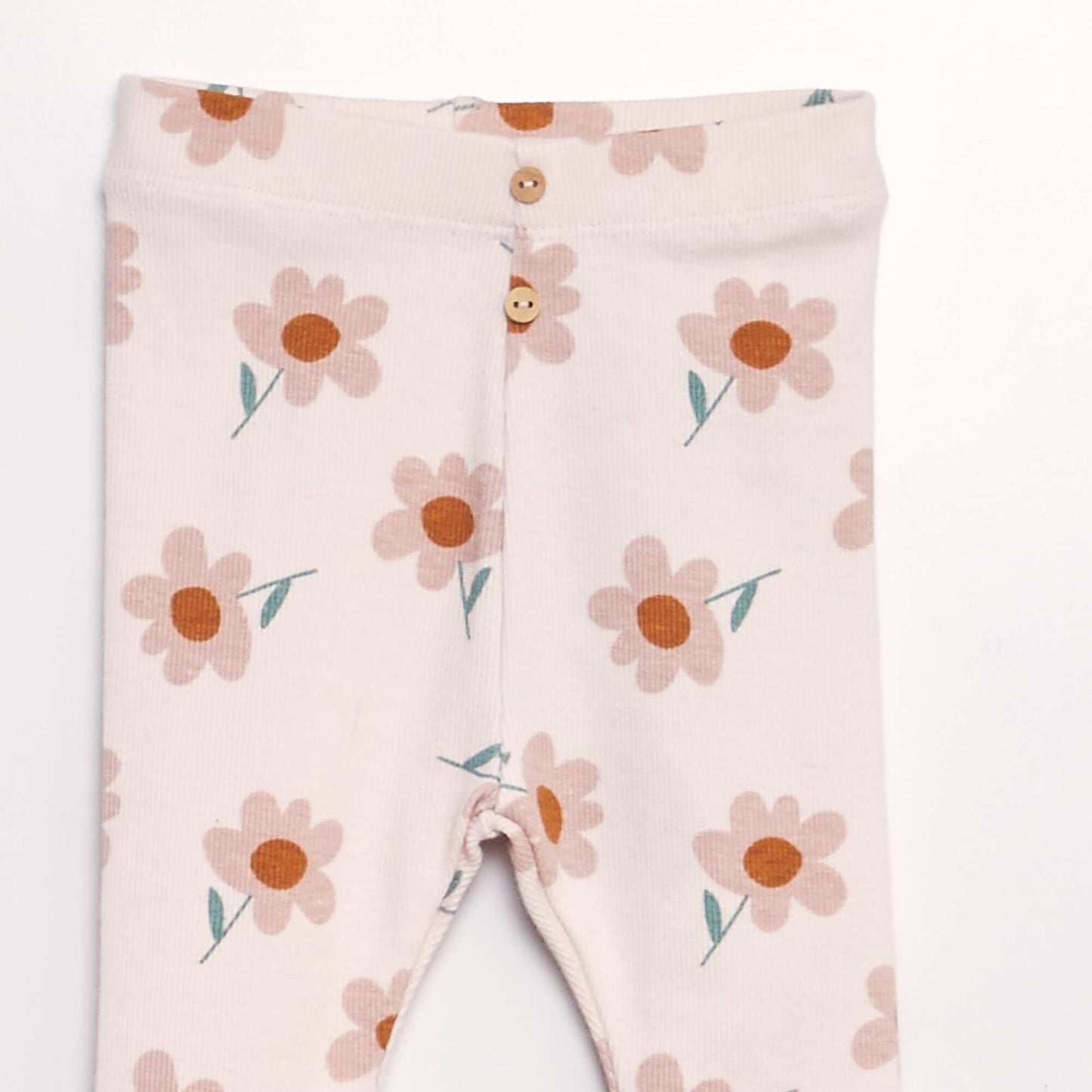 Legging long à motif Rose clair