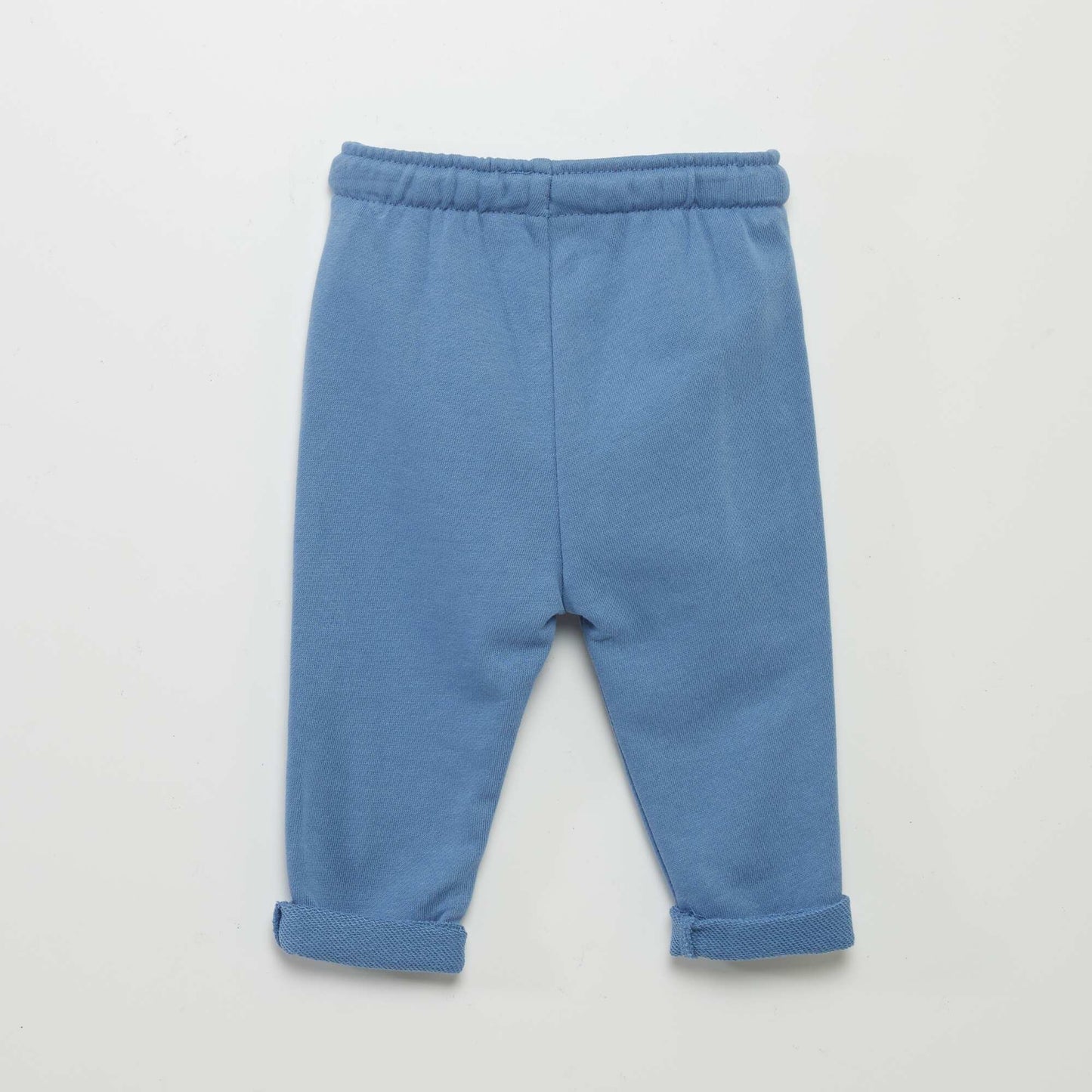 Pantalon jogging en french terry bleu