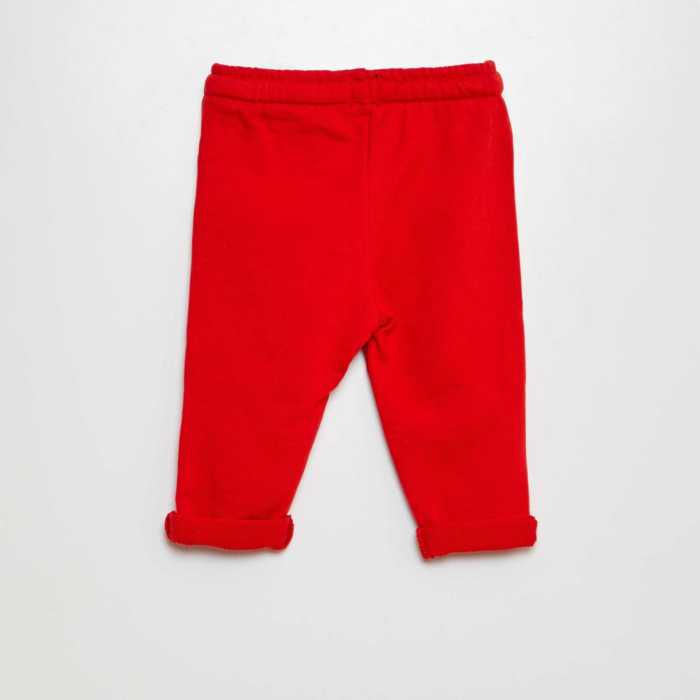 Pantalon jogging en french terry Rouge