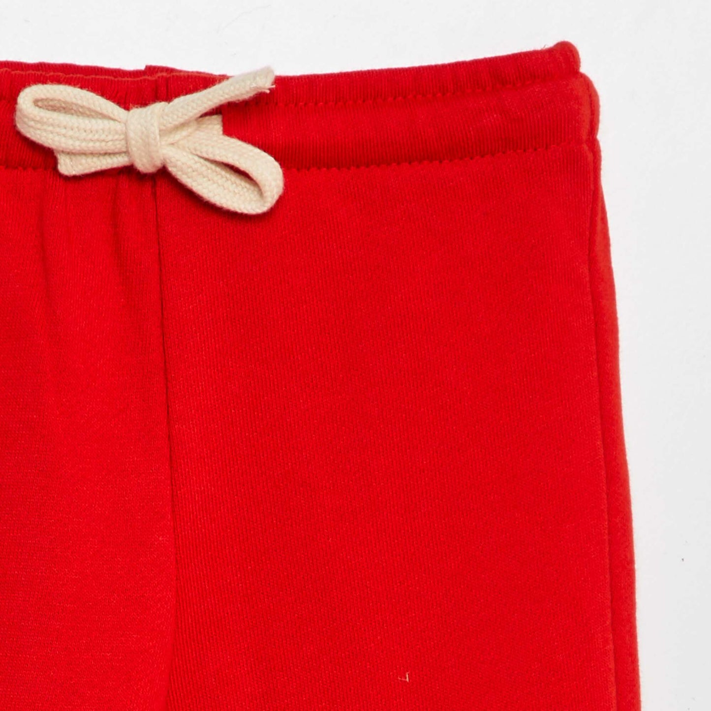 Pantalon jogging en french terry Rouge