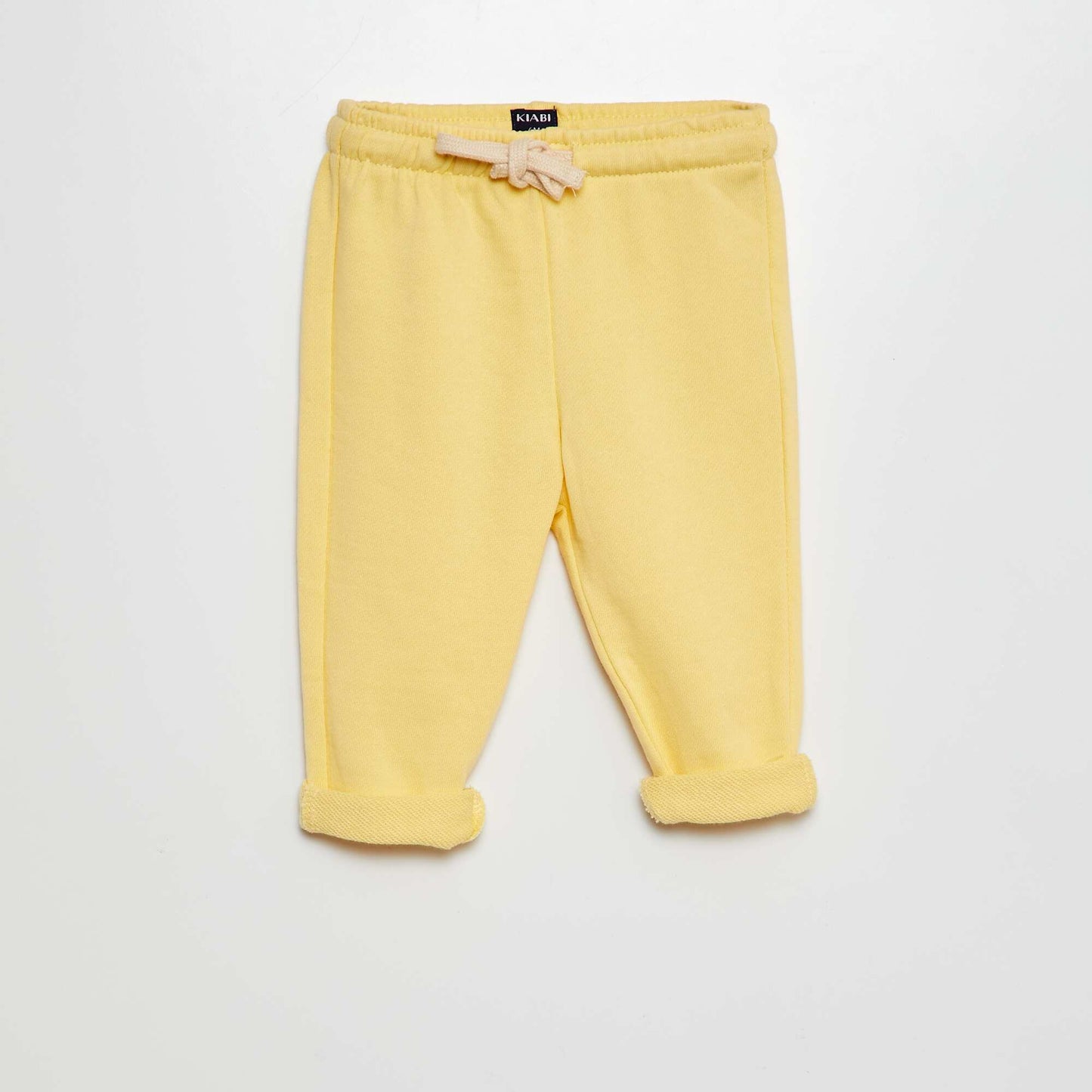 Pantalon jogging en french terry Jaune