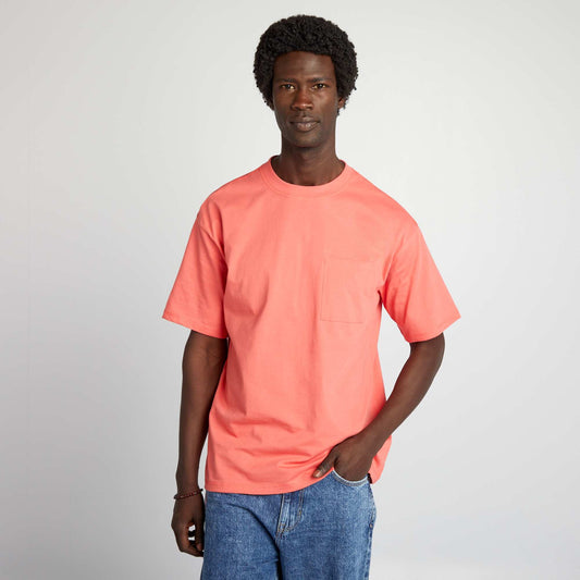 Tee-shirt uni coupe large Orange