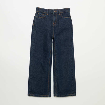 Pantalon wide leg BLEU