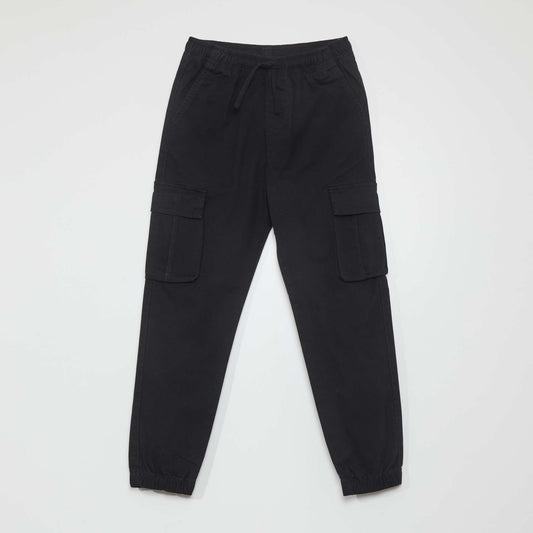 Pantalon stretch multipoches NOIR