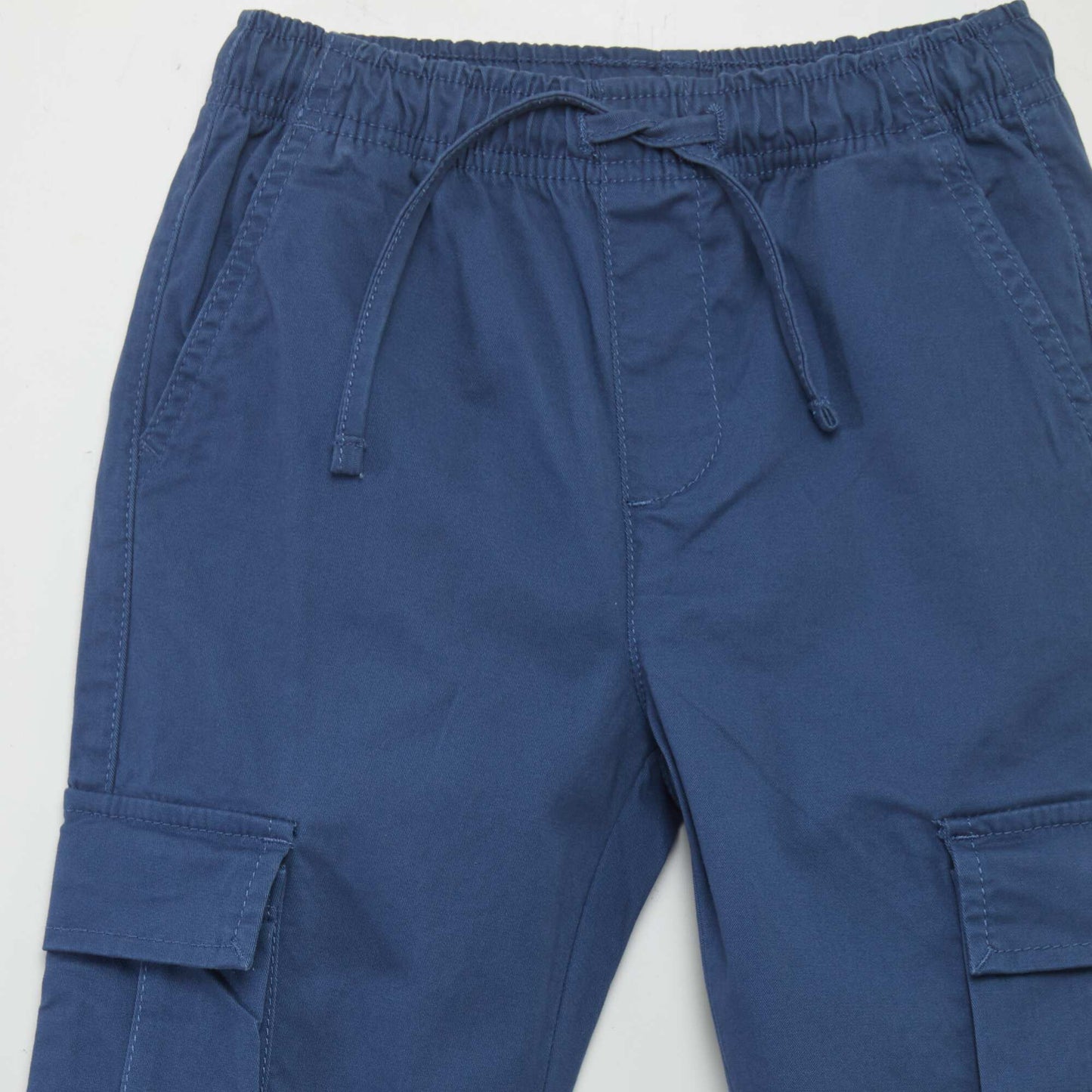 Pantalon stretch multipoches Bleu