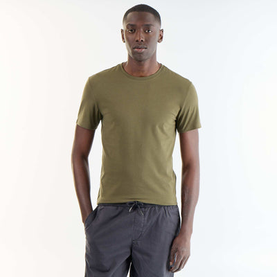 T-shirt homme en coton biologique coupe slim GRIS