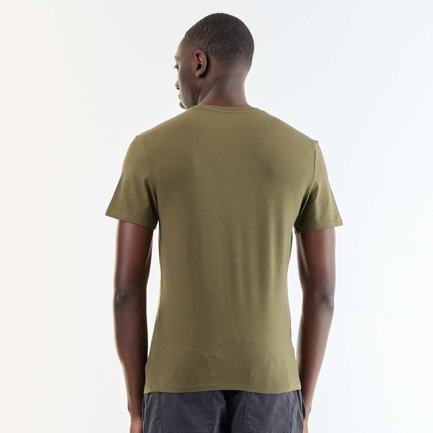 T-shirt homme en coton biologique coupe slim GRIS