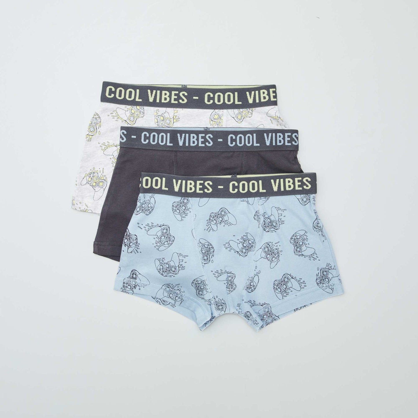 Lot de 3 boxers stretch GRIS