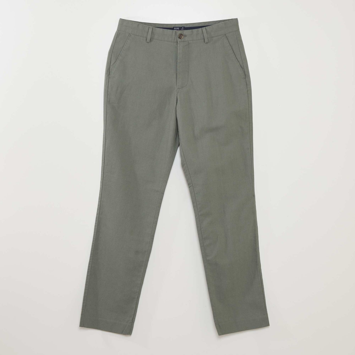 Pantalon chino droit Vert