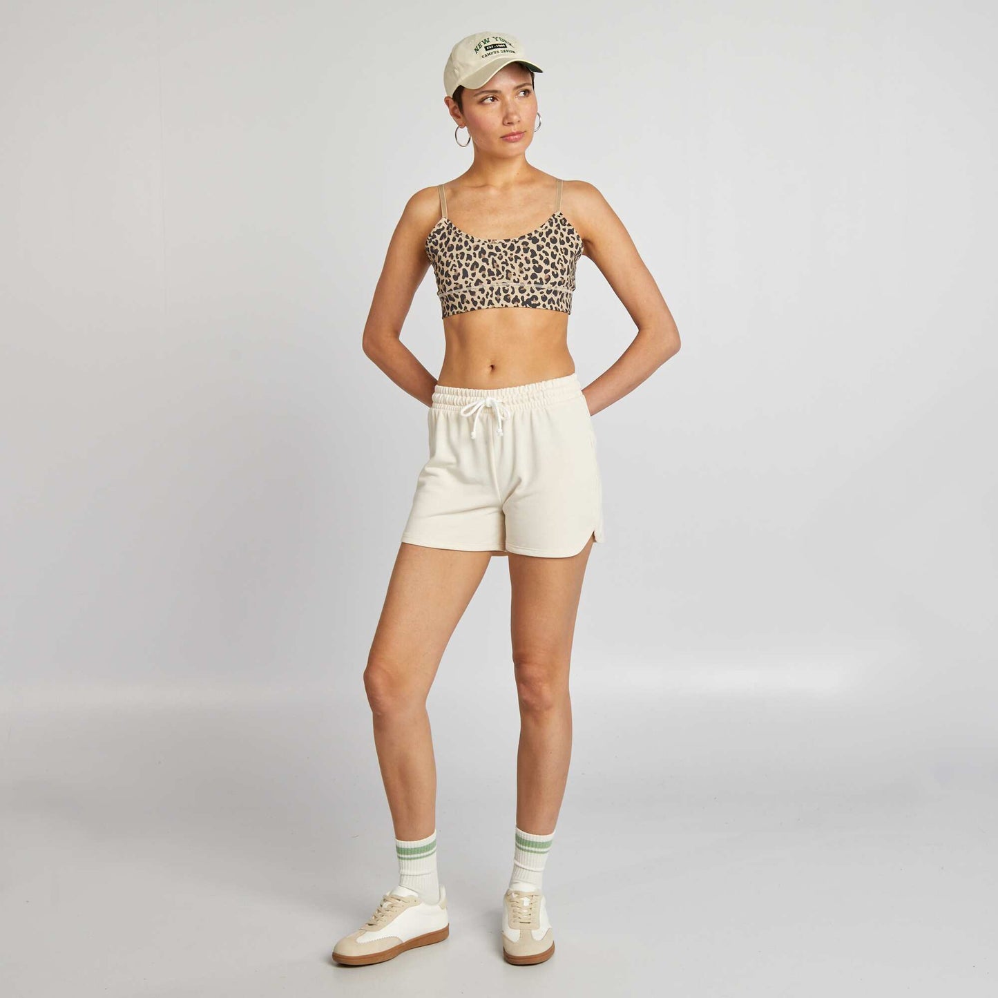 Short de sport Blanc