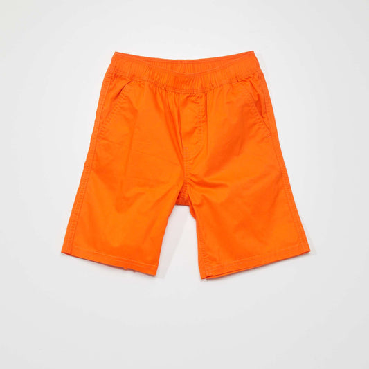 Bermuda regular en twill Orange