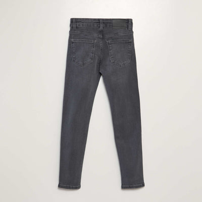 Pantalon en denim skinny Gris anthracite