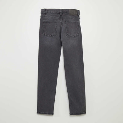 Jean slim taille ajustable Noir