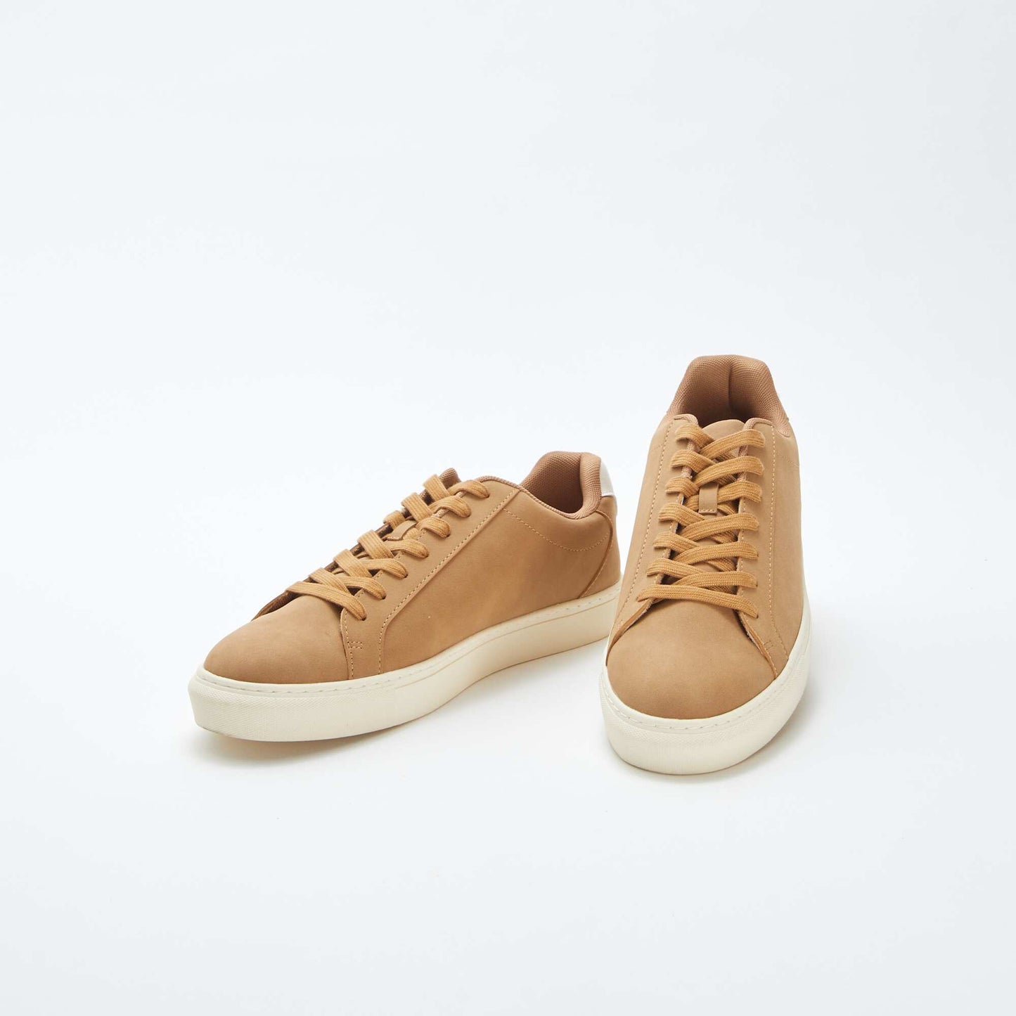 Baskets basses texturées BEIGE