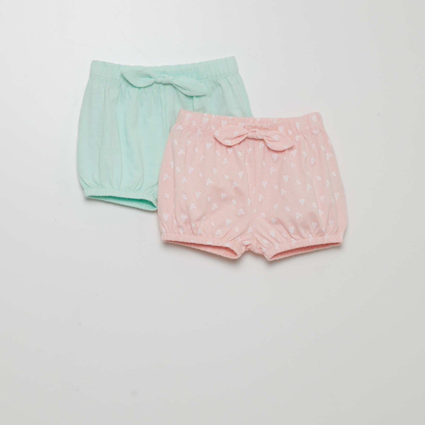 Lot de 2 shorts en jersey Vert