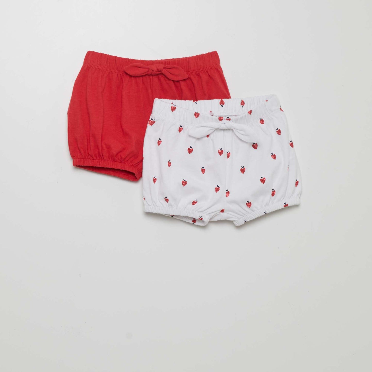 Lot de 2 shorts en jersey Rouge