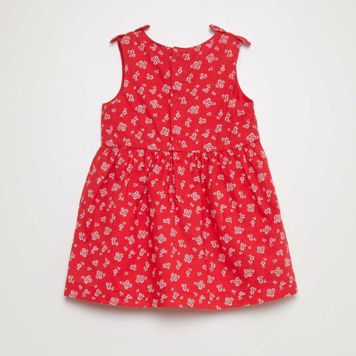 Robe sans manches à motif Rouge