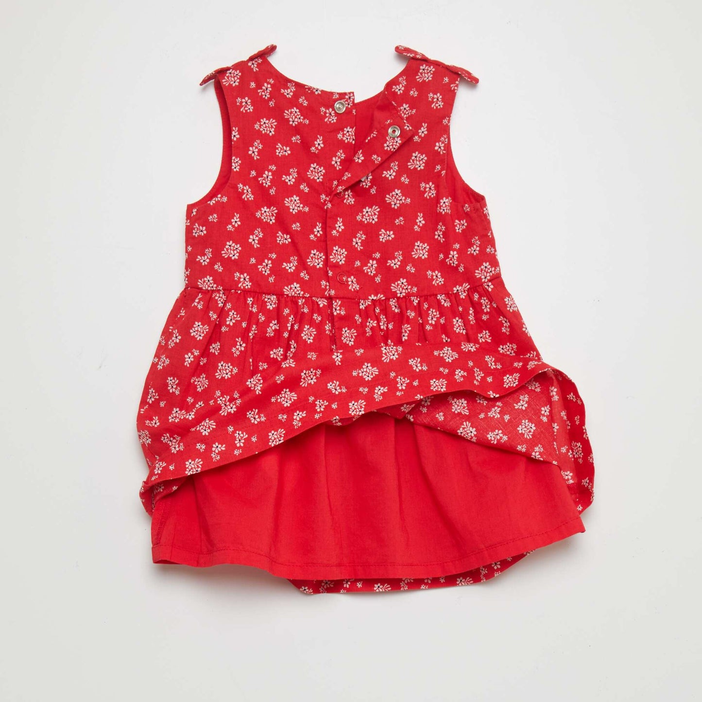 Robe sans manches à motif Rouge