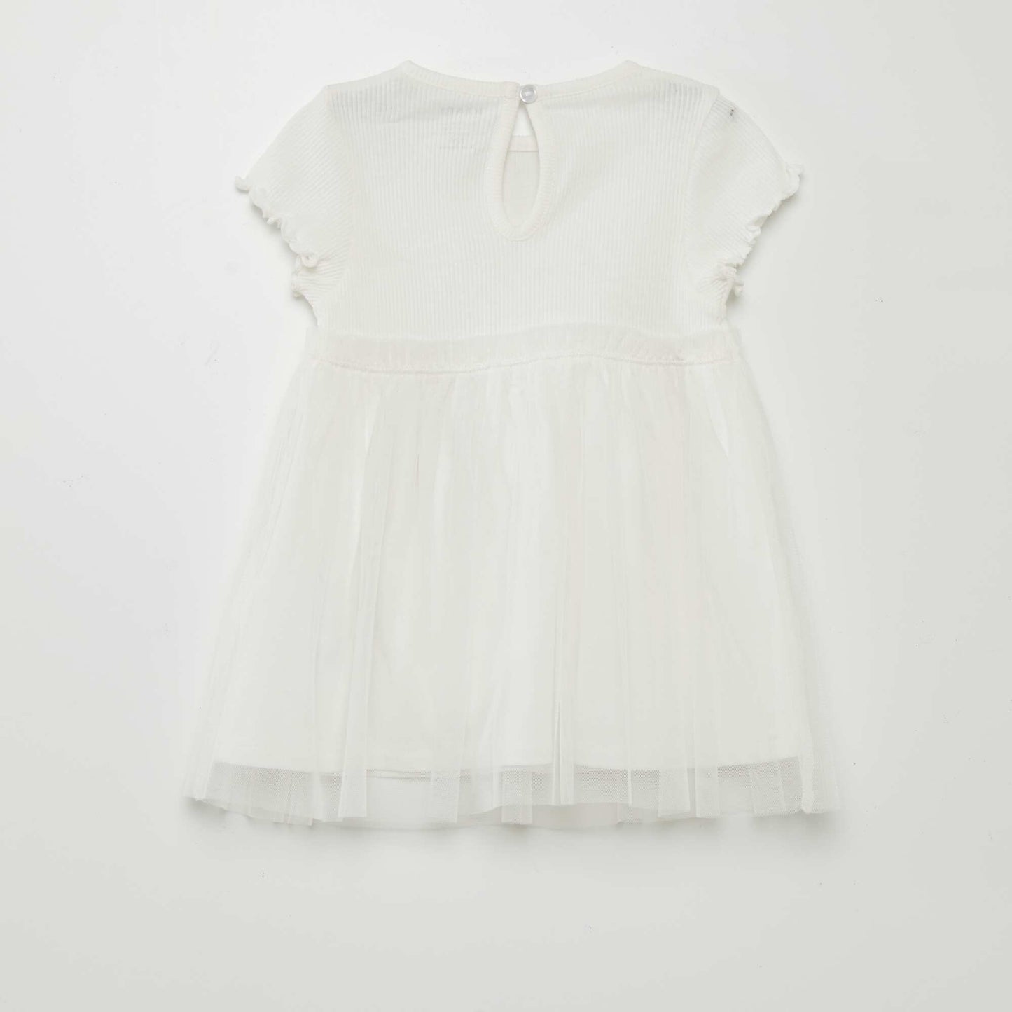 Robe légère en tulle blanc