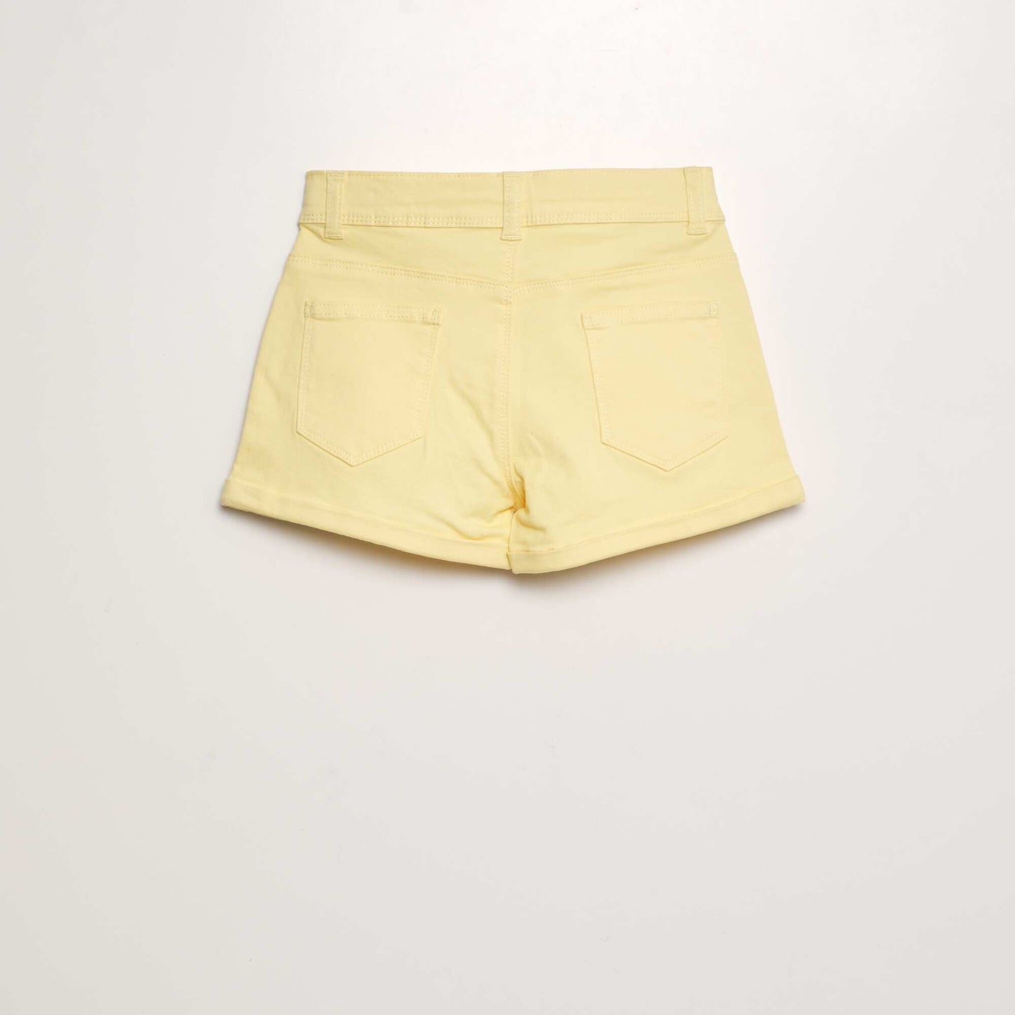 Short en twill Jaune