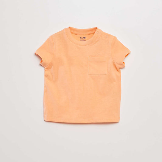 T-shirt à manches courtes avec poches ORANGE