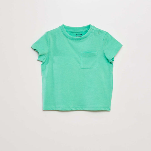 T-shirt à manches courtes avec poches Vert