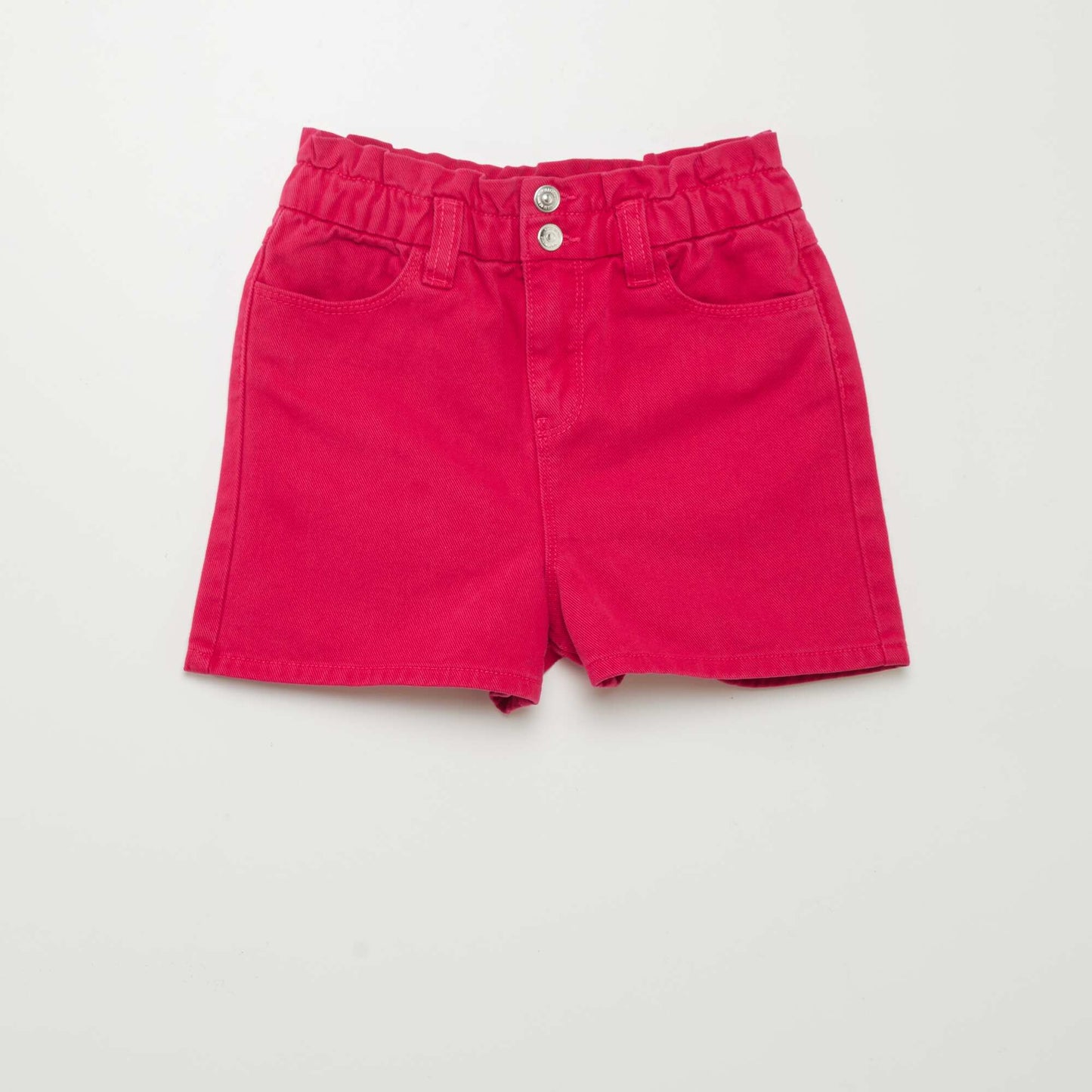 Short en denim coloré Rose