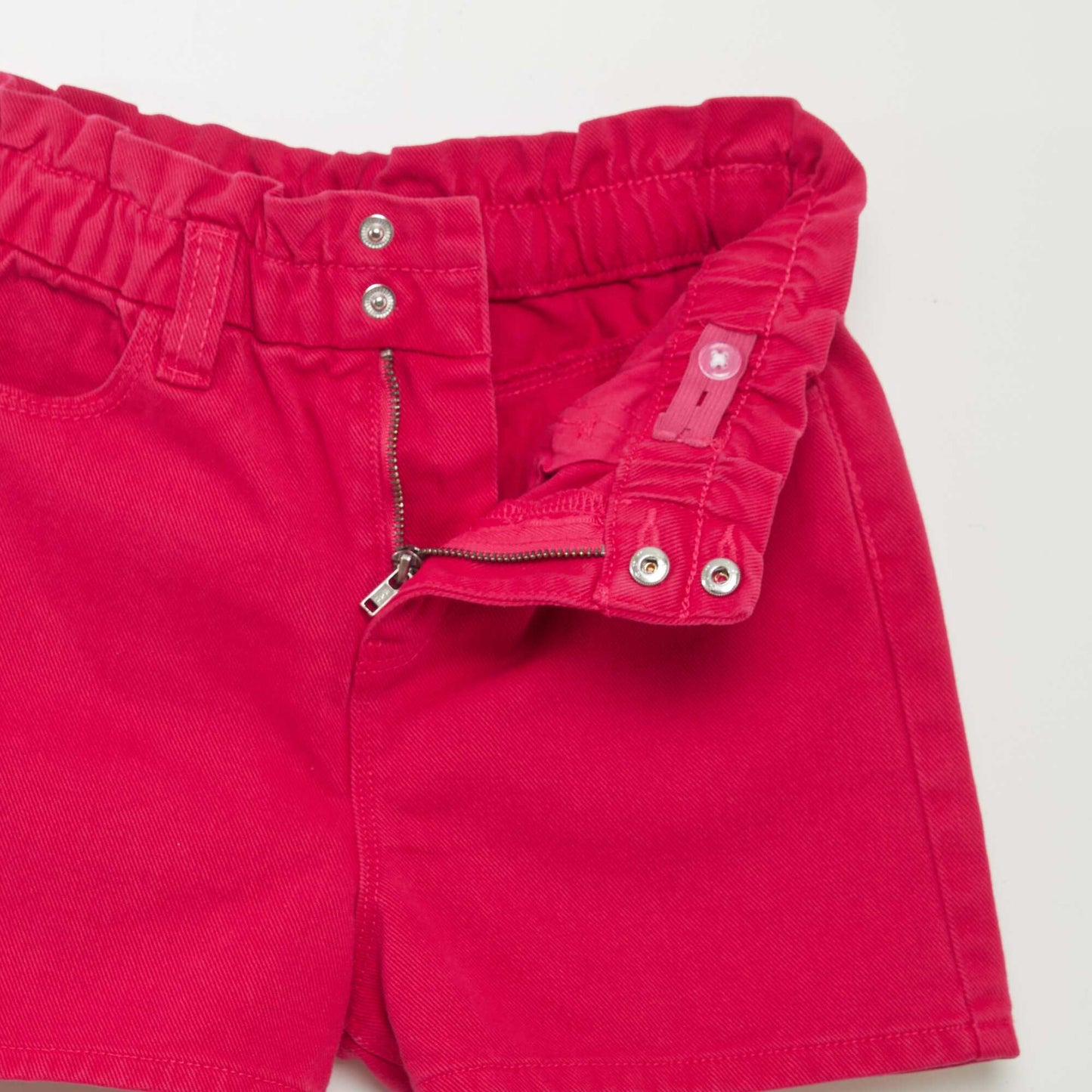 Short en denim coloré Rose