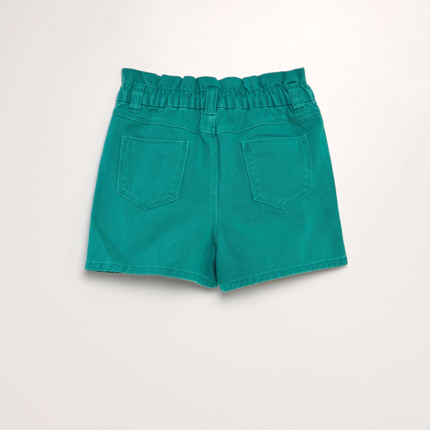 Short en denim coloré Vert