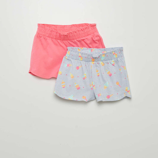 Lot de 2 shorts légers - 2 pièces Bleu