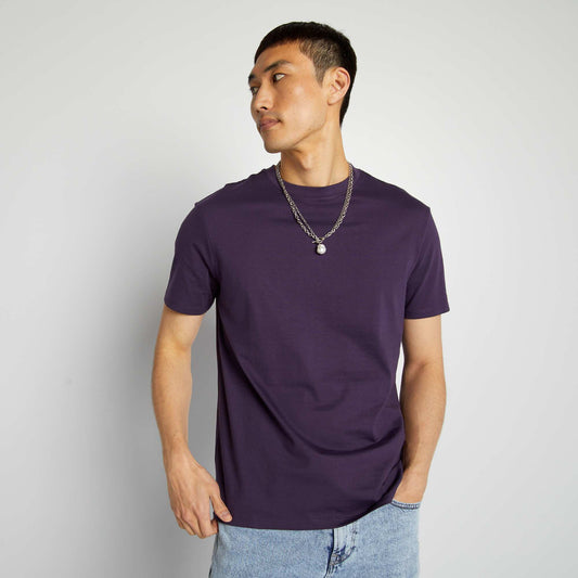 T-shirt à col rond en coton - Tough Cotton™ violet