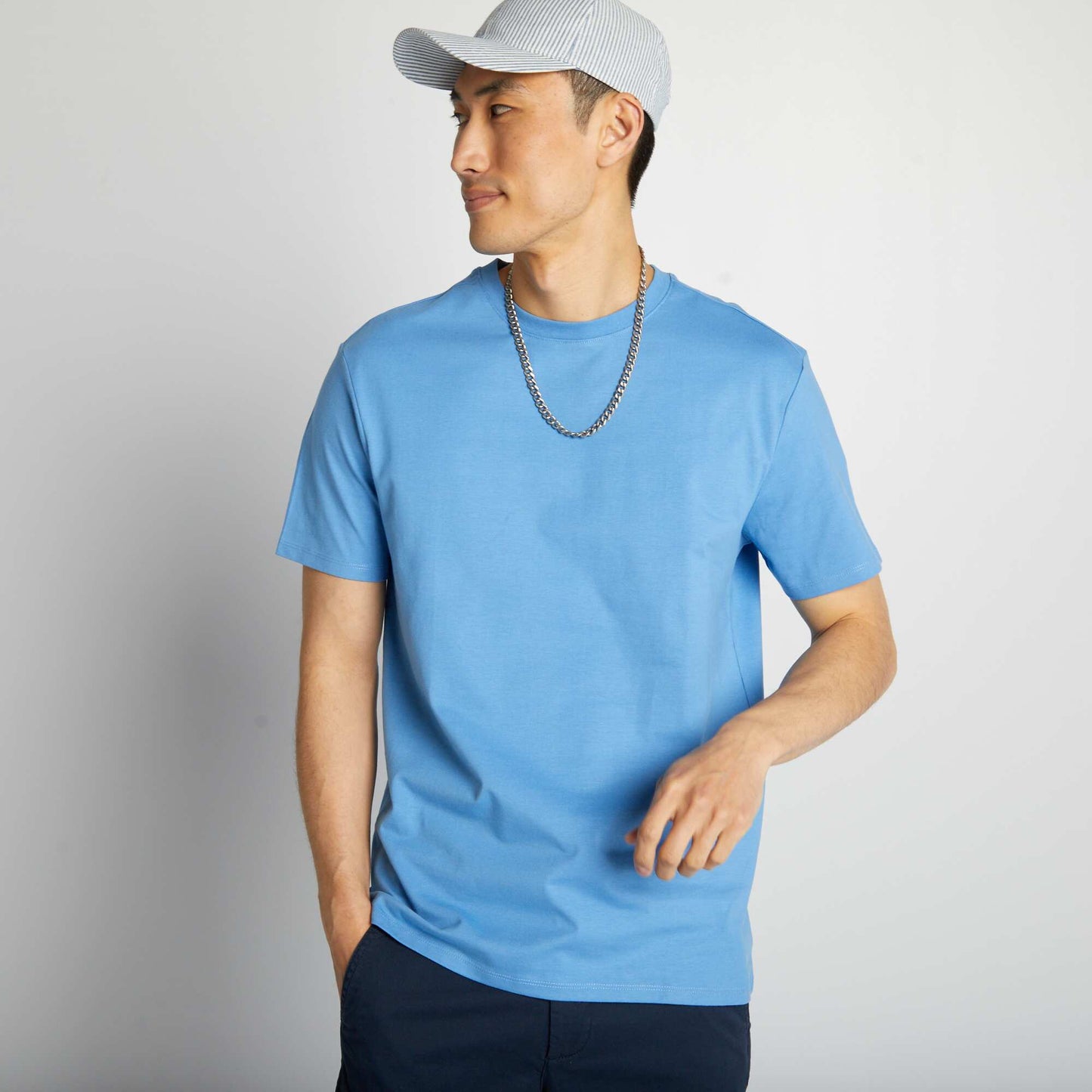 T-shirt à col rond en coton - Tough Cotton™ Bleu