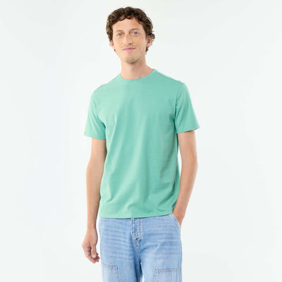 T-shirt Homme en coton à col rond VERT
