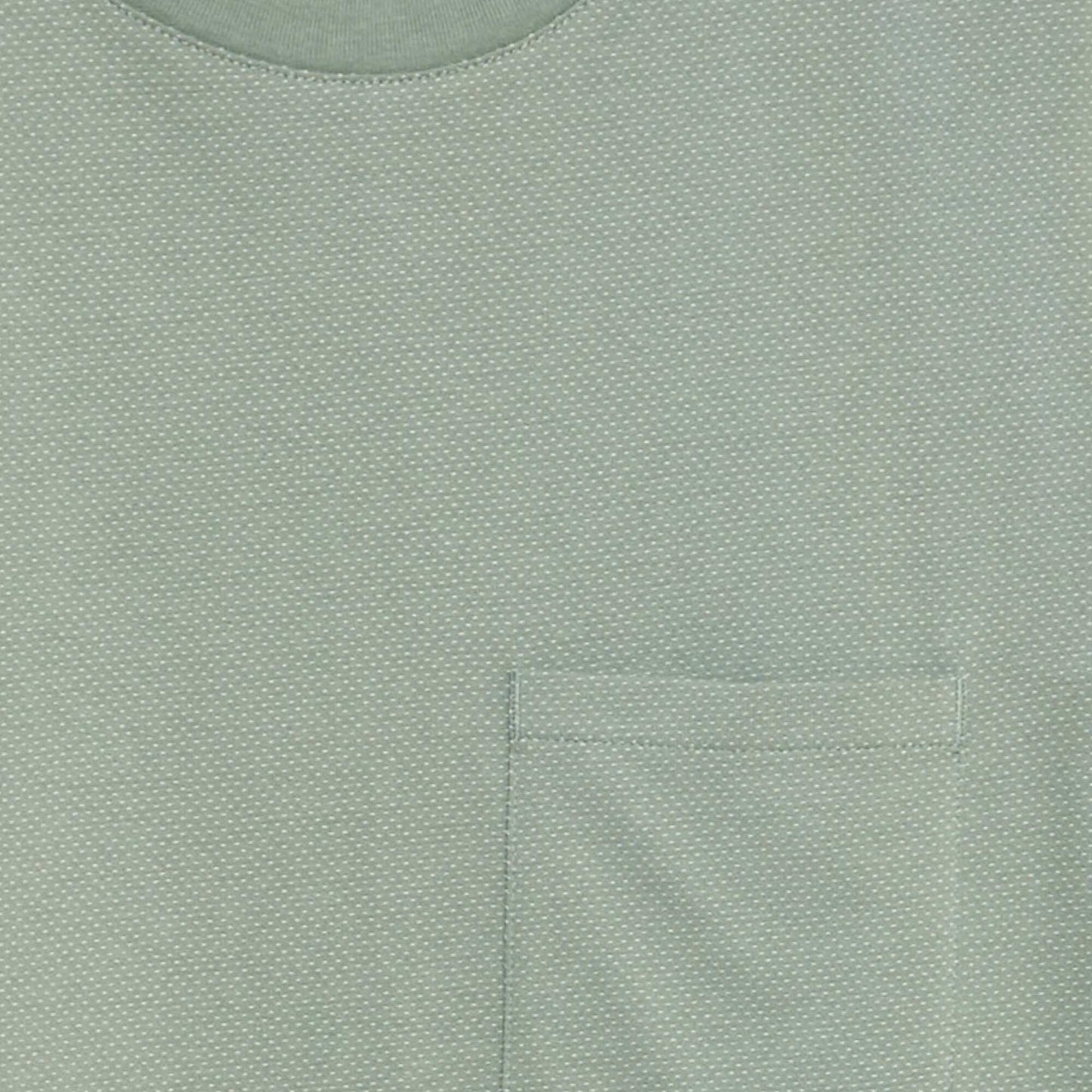 T-shirt moucheté à poche poitrine Vert