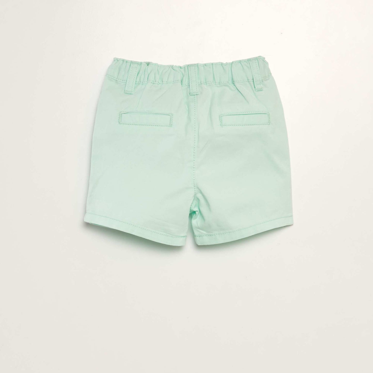 Short chino en twill Vert