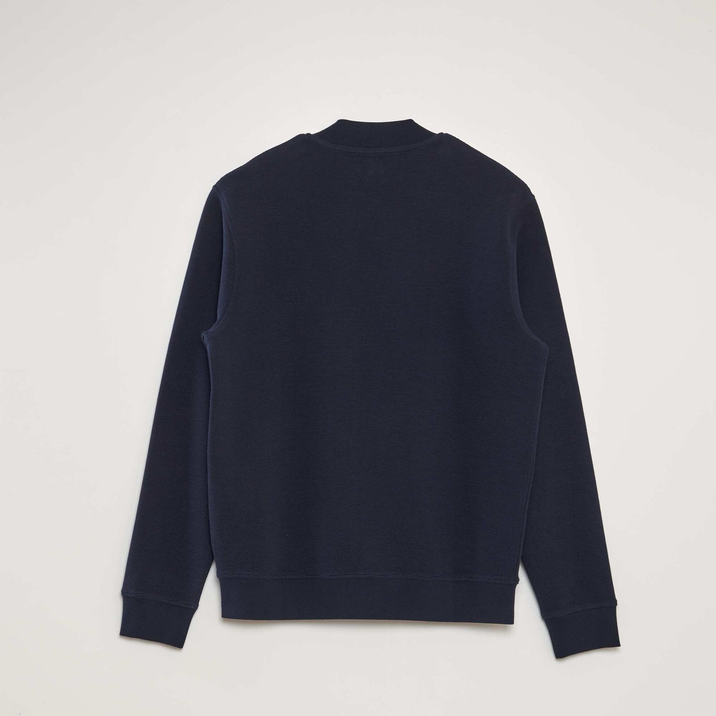 Sweat en maille avec ouverture zippée Bleu marine