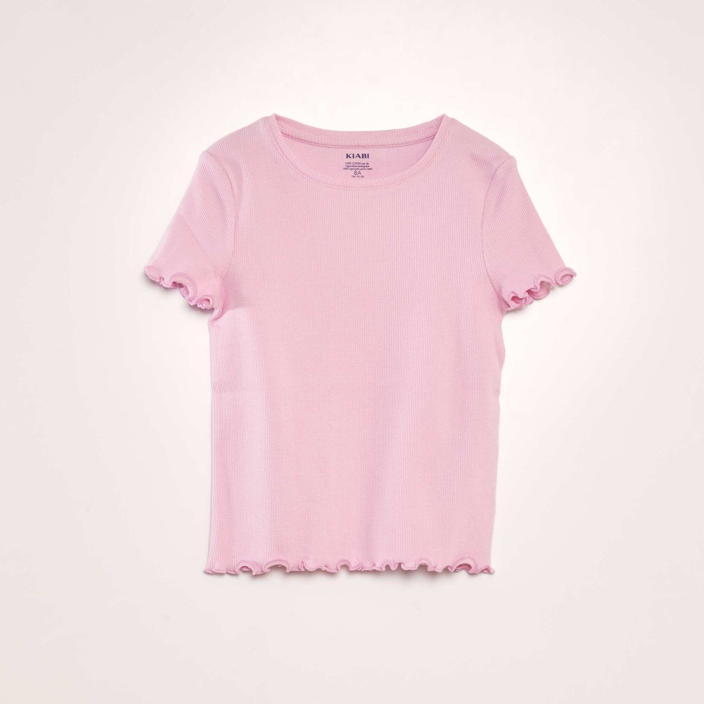 T-shirt côtelé ROSE