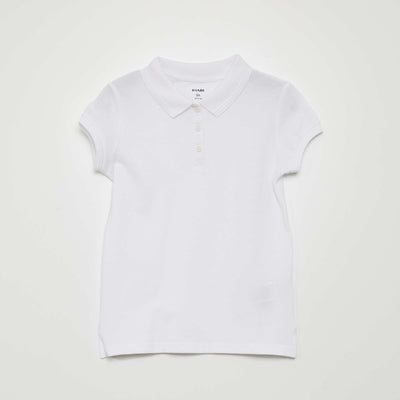Polo manches courtes BLANC