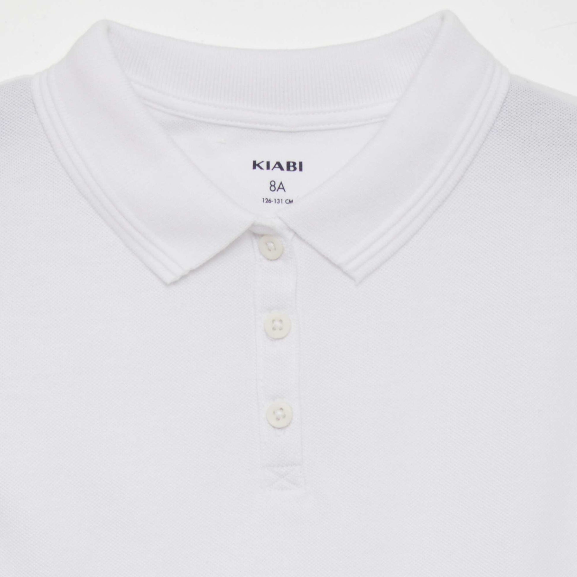 Polo manches courtes BLANC