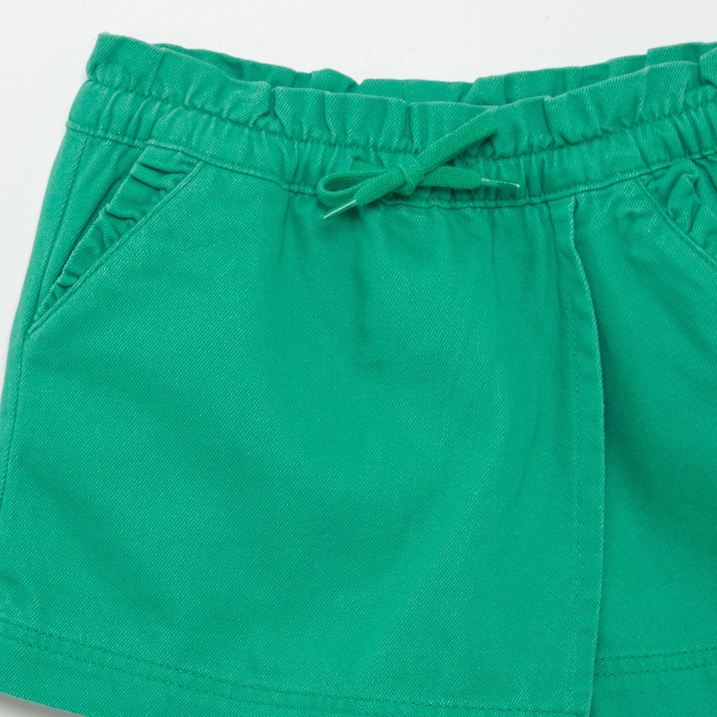 Short en jean Vert