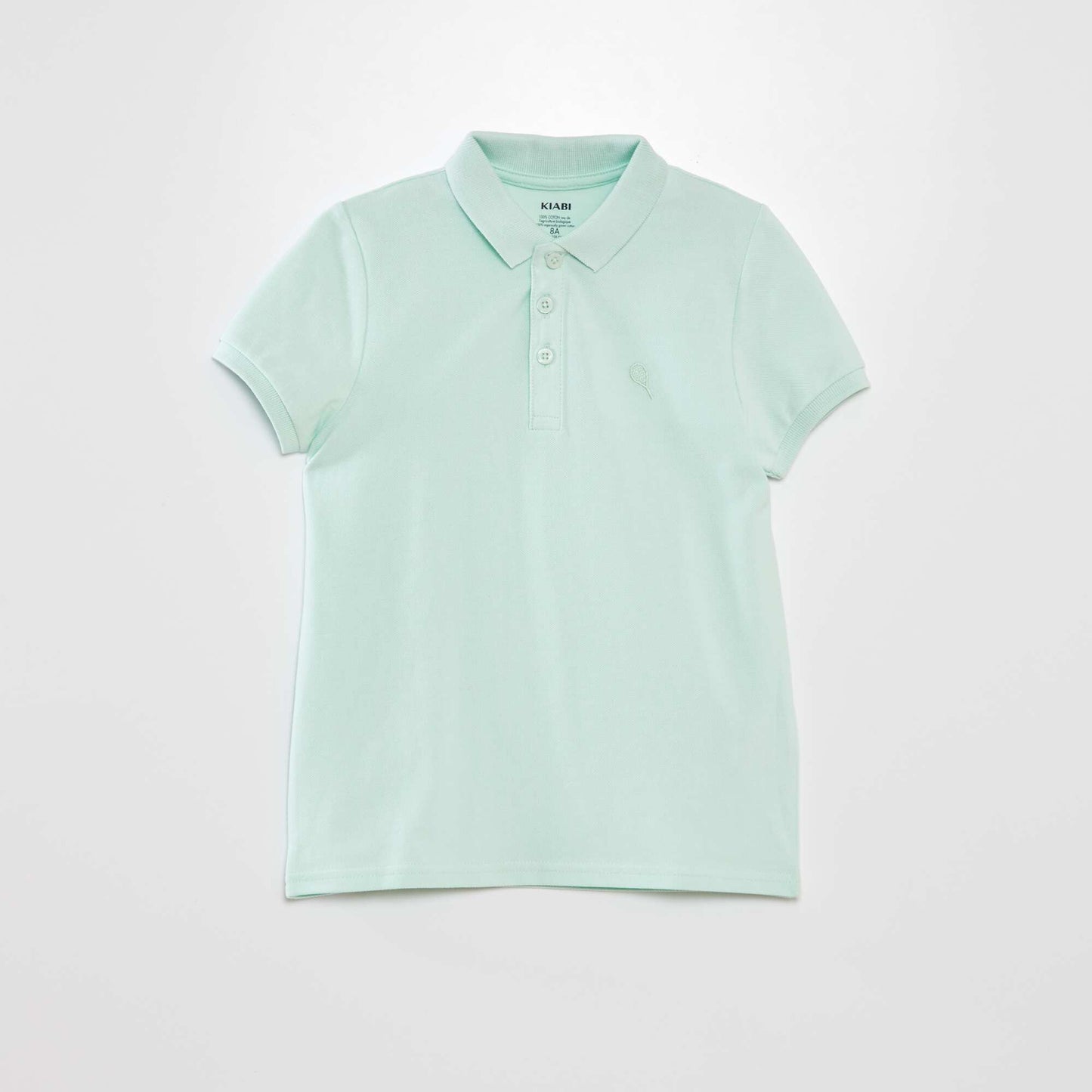 Polo en piqué de coton Vert