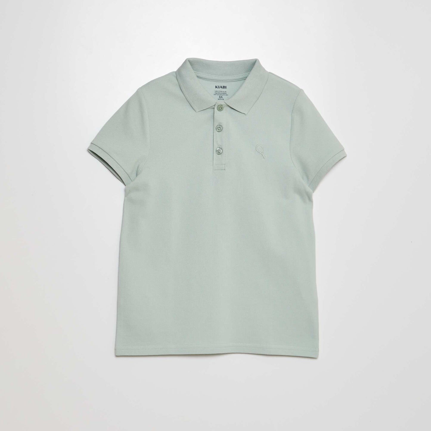 Polo en piqué de coton Vert