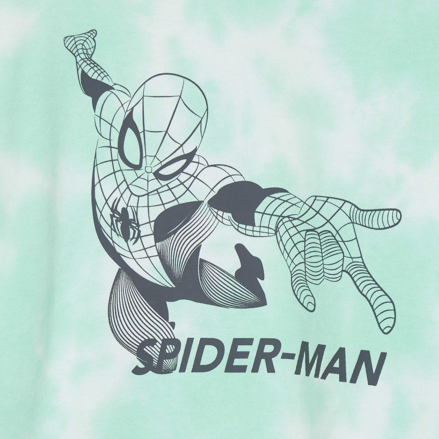 Sweat tie and dye 'Spider-Man' Vert