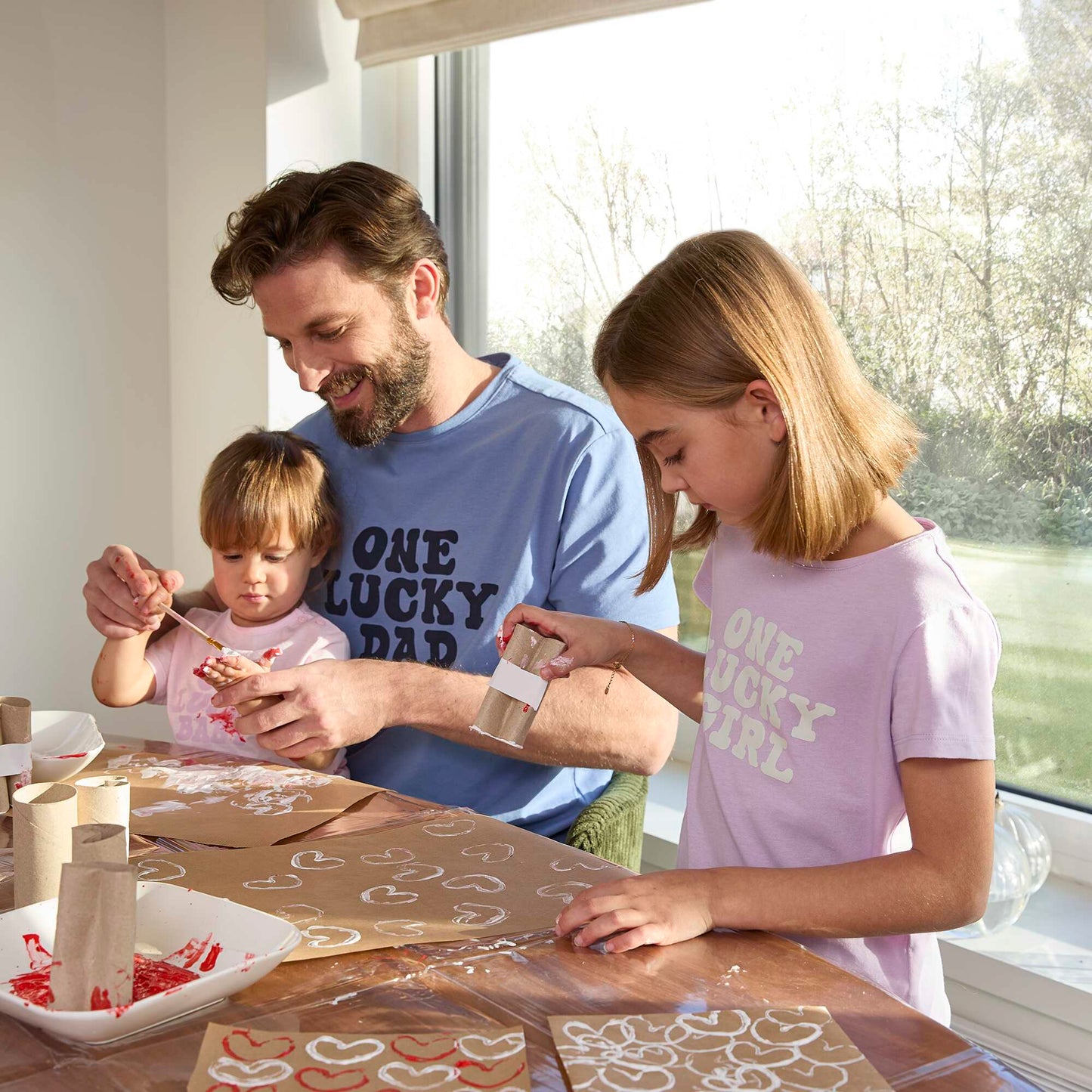 T-shirt en coton imprimé ROSE