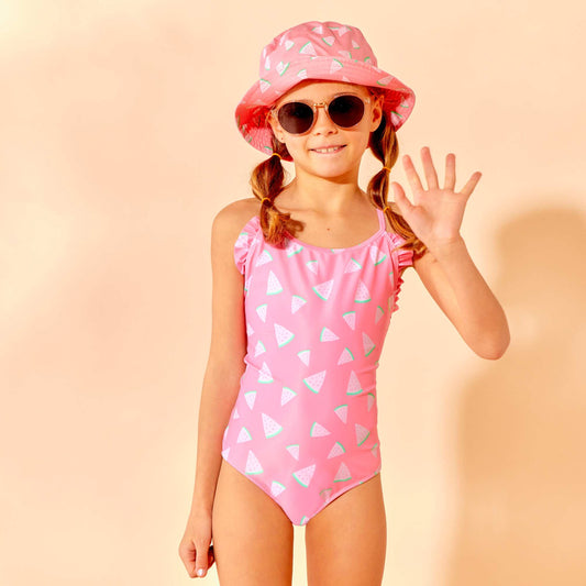 Maillot de bain croisé - 1 pièce Rose