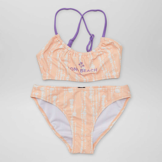 Maillot de bain tie dye - 2 pièces Orange